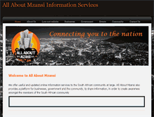 Tablet Screenshot of allaboutmzansi.com